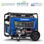 WGen5300c 6600/5300-Watt Gas Powered Portable Generator with Remote Electric Start, Transfer Switch Outlet and CO Sensor