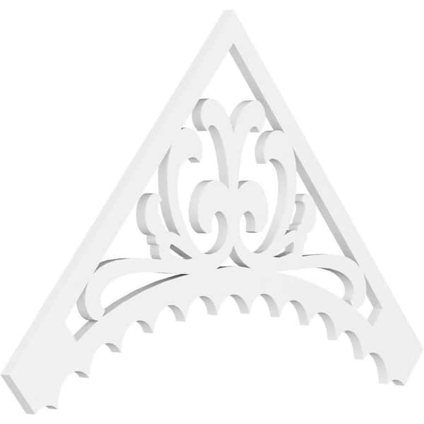 Ekena Millwork Genova 1 in. D x 28 in. W x 48 in. L Signature Urethane Gable Pediment