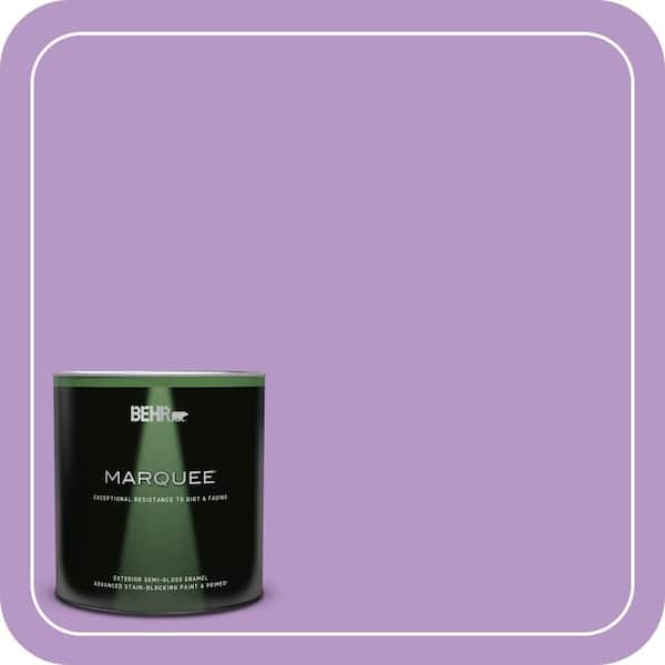 BEHR MARQUEE 1 qt. #660B-5 Atlantic Tulip Semi-Gloss Enamel Exterior Paint & Primer