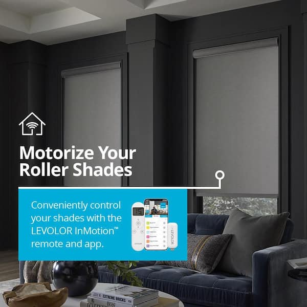 Custom Motorized Room Darkening Roller Shades