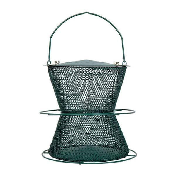 No/No Forest Green Hourglass Bird Feeder