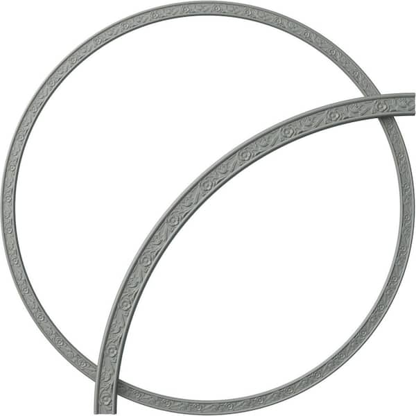 Ekena Millwork 6.23 ft. Unfinished Medway Floral Ceiling Ring Kit