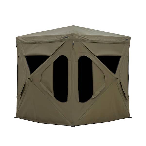 RD30 Permanent Hub Hunting Blind Withstand All-Weather Fabric 3-Person 66 in. x 66 in. x 76 in.