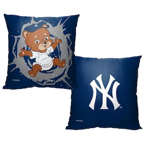 MLB Mascots Yankees Printed Polyester Throw Pillow 18 X 18