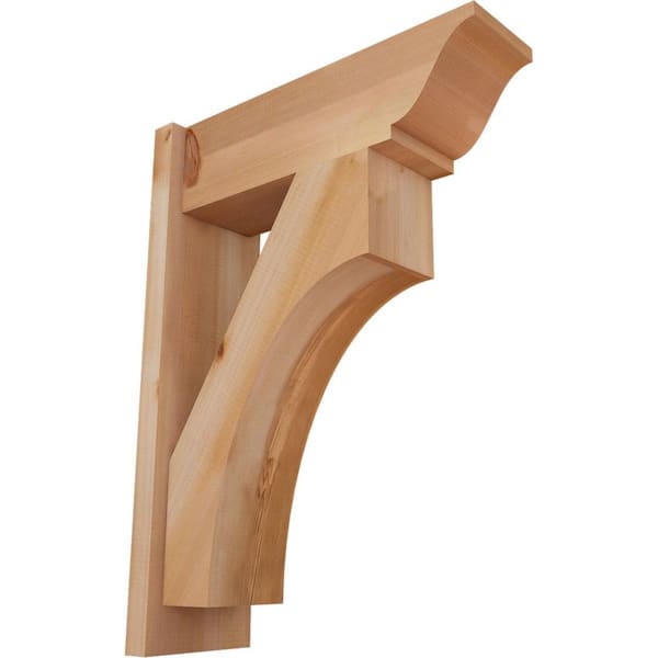 Ekena Millwork 8 in. x 30 in. x 22 in. Westlake Traditional Smooth Western Red Cedar Outlooker