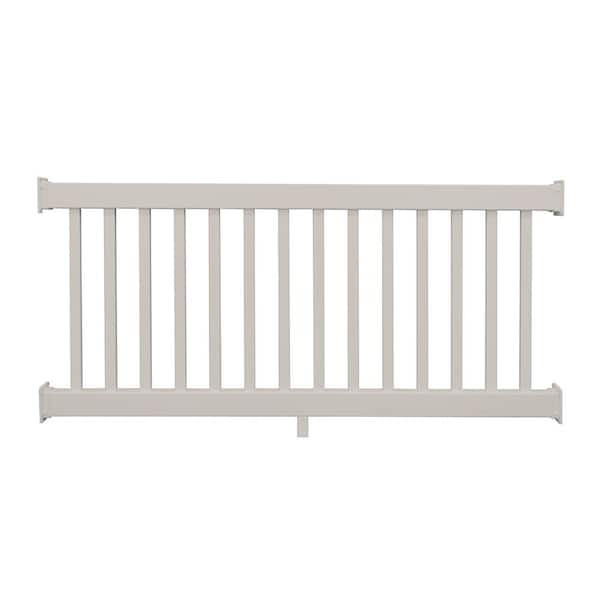 Naples 3 ft. H x 8 ft. W Tan Vinyl Railing Kit