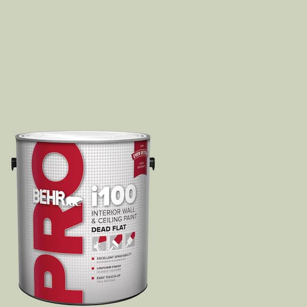 1 gal. #PPU10-09 Chinese Jade Dead Flat Interior Paint