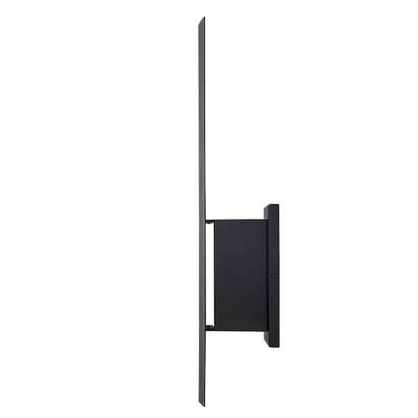 ZYZWMB Black Integrated LED Outdoor Up and Down Wall Sconce