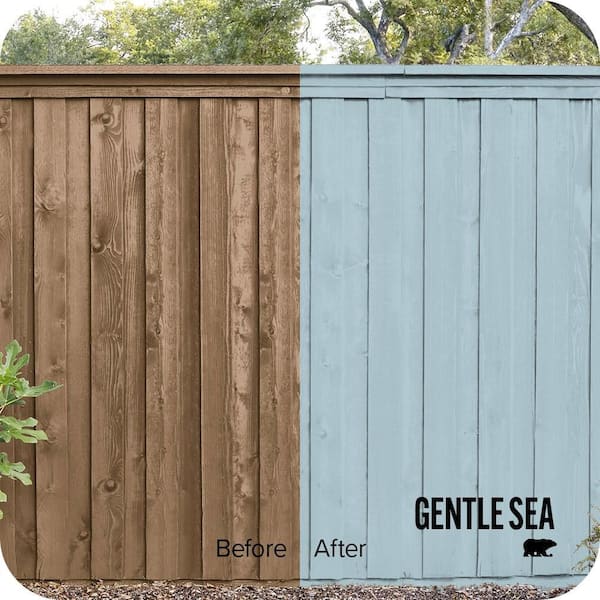 1 gal. #S470-2 Gentle Sea Solid Color House and Fence Exterior Wood Stain