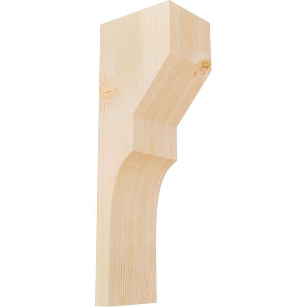 Ekena Millwork 6 in. x 8 in. x 24 in. Douglas Fir Monterey Rough Sawn Corbel