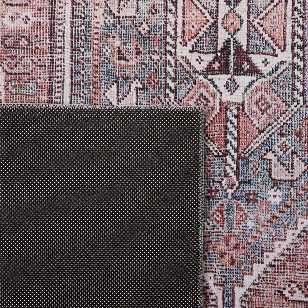 Tucson Red and Beige 8' x 10' Synthetic Area Rug