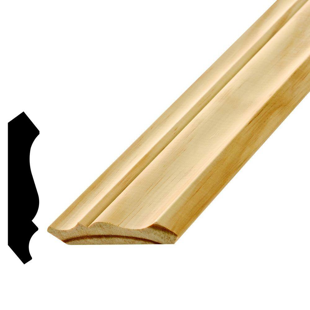 Alexandria Moulding LWM 51 1/2 in. x 3-1/4 in. Oak Crown Moulding 0D051 ...