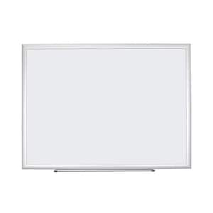 Melamine Dry Erase Board 23 in. x 17 in. Silver Aluminum Frame