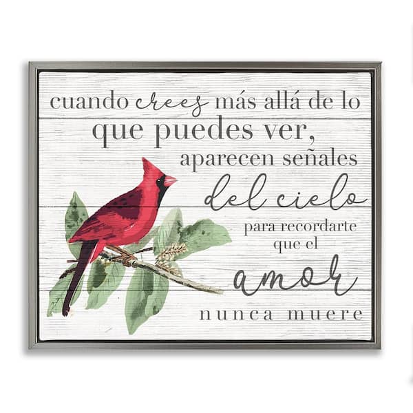 Stupell Industries Signs from Heaven Appear by Lil' Rue Gray Floater Frame Typography Graphic Art Print 25 in. x 31 in.