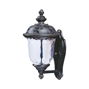 Carriage House 1-Light Oriental Bronze Integrated LED Outdoor Wall Lantern Sconce