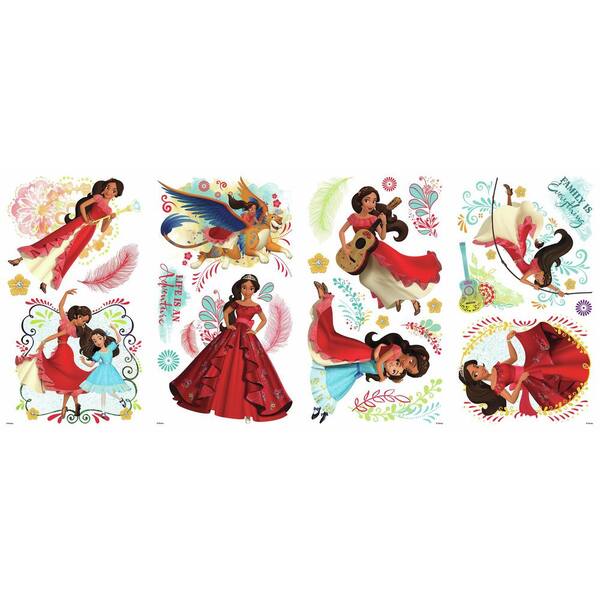 RoomMates 5 in. x 11.5 in. Princess Elena of Avalor 24-Piece Peel and Stick Wall Decals