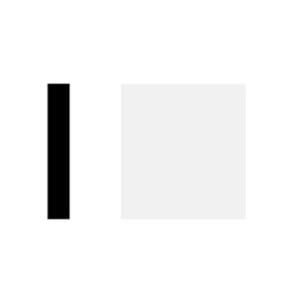 Ekena Millwork WM265 0.25 in. D x 1.5 in. W x 6 in. L PVC Panel Moulding Sample