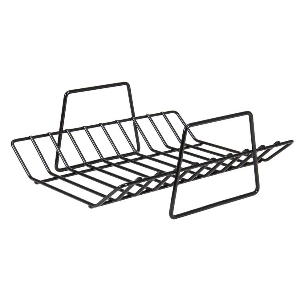 Silver Steel Nonstick Roasting Pan with Rack and Handles