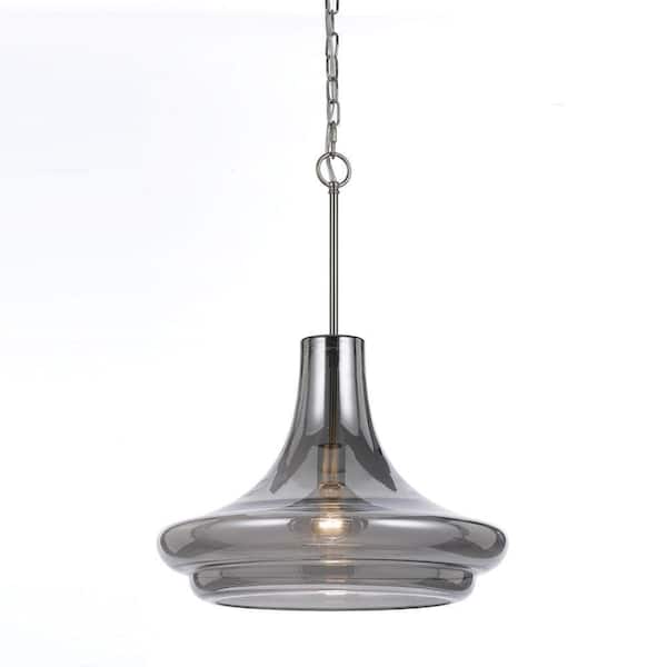 AF Lighting Metro 1-Light Smoke Pendant