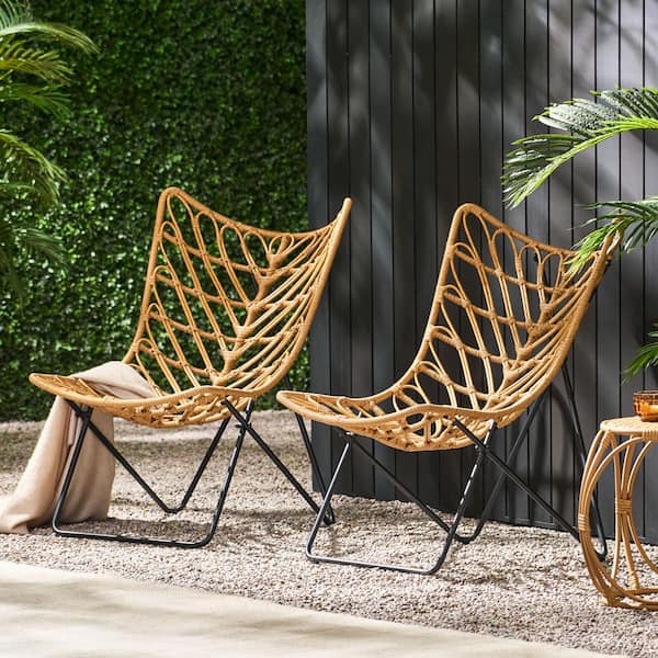 Unbranded 2-Pieces Wood Outdoor Dining Chair, Durable, Style and Comfort