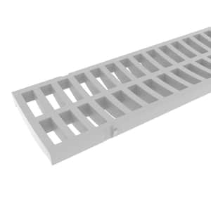 Storm Drain 4.375 in. W x 39.25 in. L Replacement Portland Gray Grate