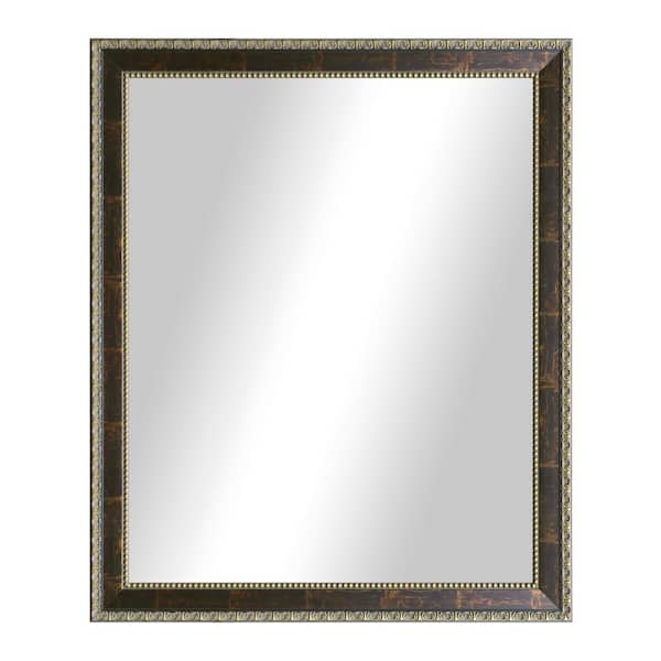Unbranded 34 in. W x 40 in. H Framed Rectangular Bathroom Vanity Mirror in Bronze
