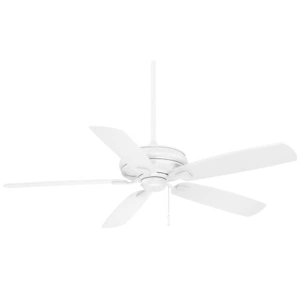 MINKA-AIRE Sunseeker 60 in. Indoor/Outdoor Flat White Ceiling Fan