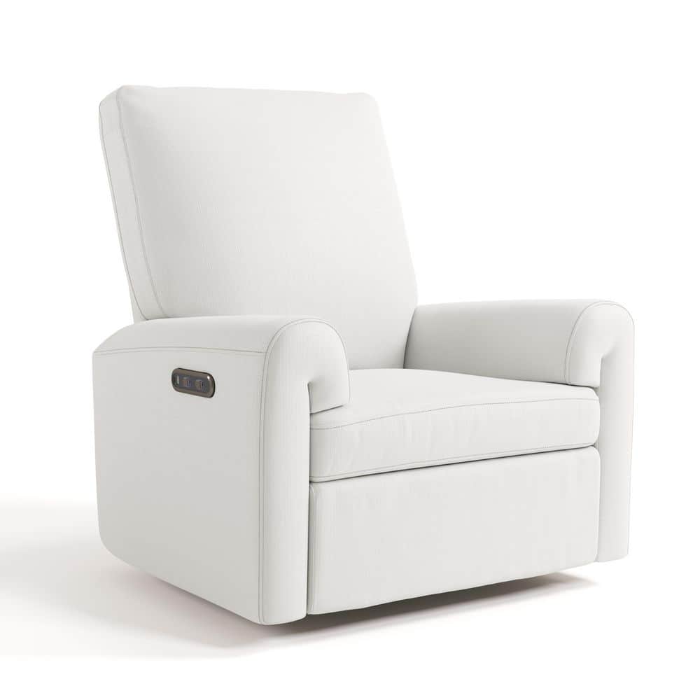 Sorrento Ivory Basketweave Power Recliner