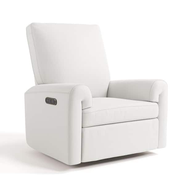 Sorrento Ivory Basketweave Power Recliner