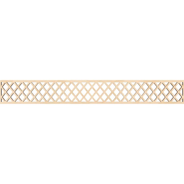 Ekena Millwork Manchester Fretwork 0.375 in. D x 46.5 in. W x 6 in. L Birch Wood Panel Moulding