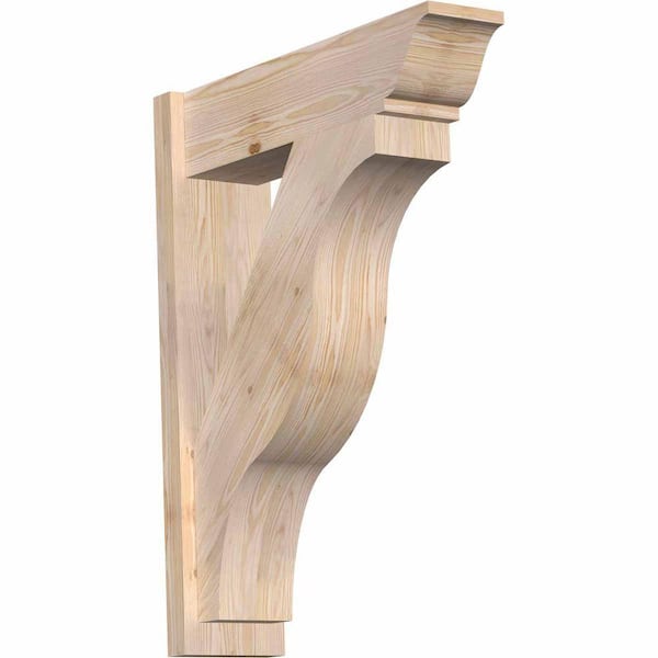 Ekena Millwork 8 in. x 36 in. x 28 in. Fuston Traditional Smooth Douglas Fir Outlooker