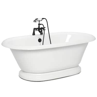 Pedestal Bathtub Slipper (Includes Faucet and Drain) – American Bath Factory