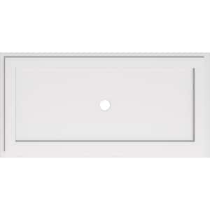 40 in. W x 20 in. H x 2 in. ID x 1 in. P Rectangle Architectural Grade PVC Contemporary Ceiling Medallion