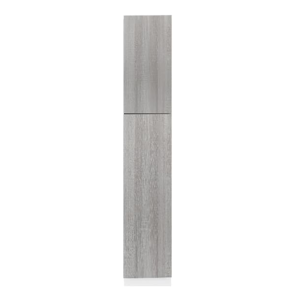 LIFEART CABINETRY Valencia Assembled 24 in. W x 24 in. D x 84 in. H in Gloss White Plywood Assembled Tall Pantry Kitchen Cabinet