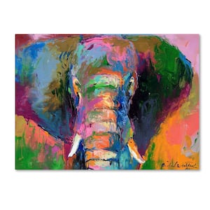 35 in. x 47 in. "Elephant 2" by Richard Wallich Printed Canvas Wall Art