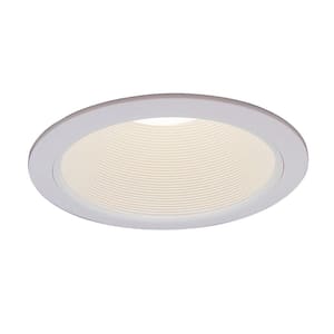 6 in. R30 White Recessed Baffle Trim (6-Pack)