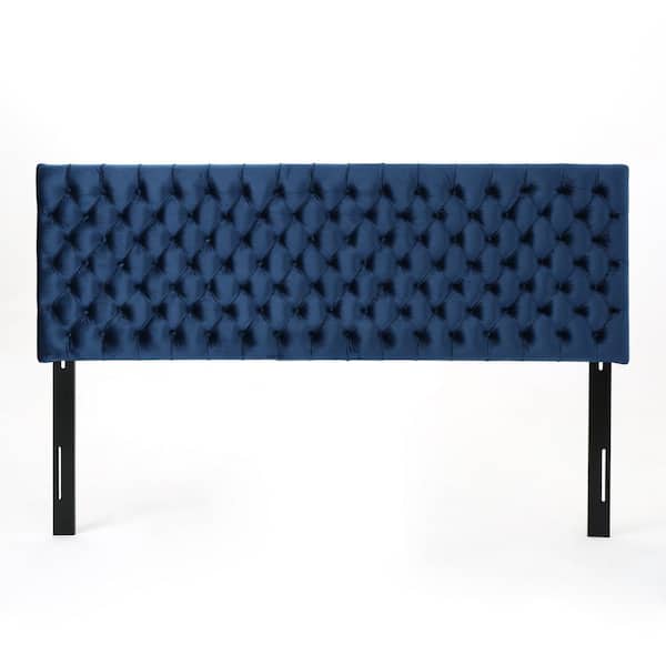 Noble House Jezebel Cobalt and Black California King Headboard