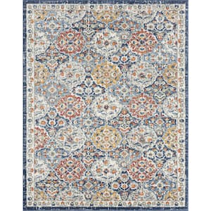 Chelsea Navy 8 ft. x 10 ft. Oriental Indoor Area Rug