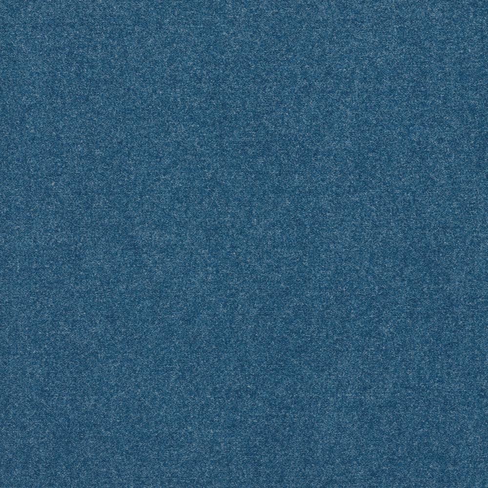 Foss Color Accents Blue Commercial 24 In. X 24 Peel And Stick Carpet 