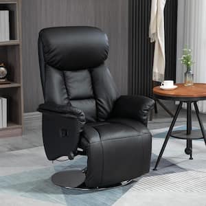 Black Faux Leather Massage Chair
