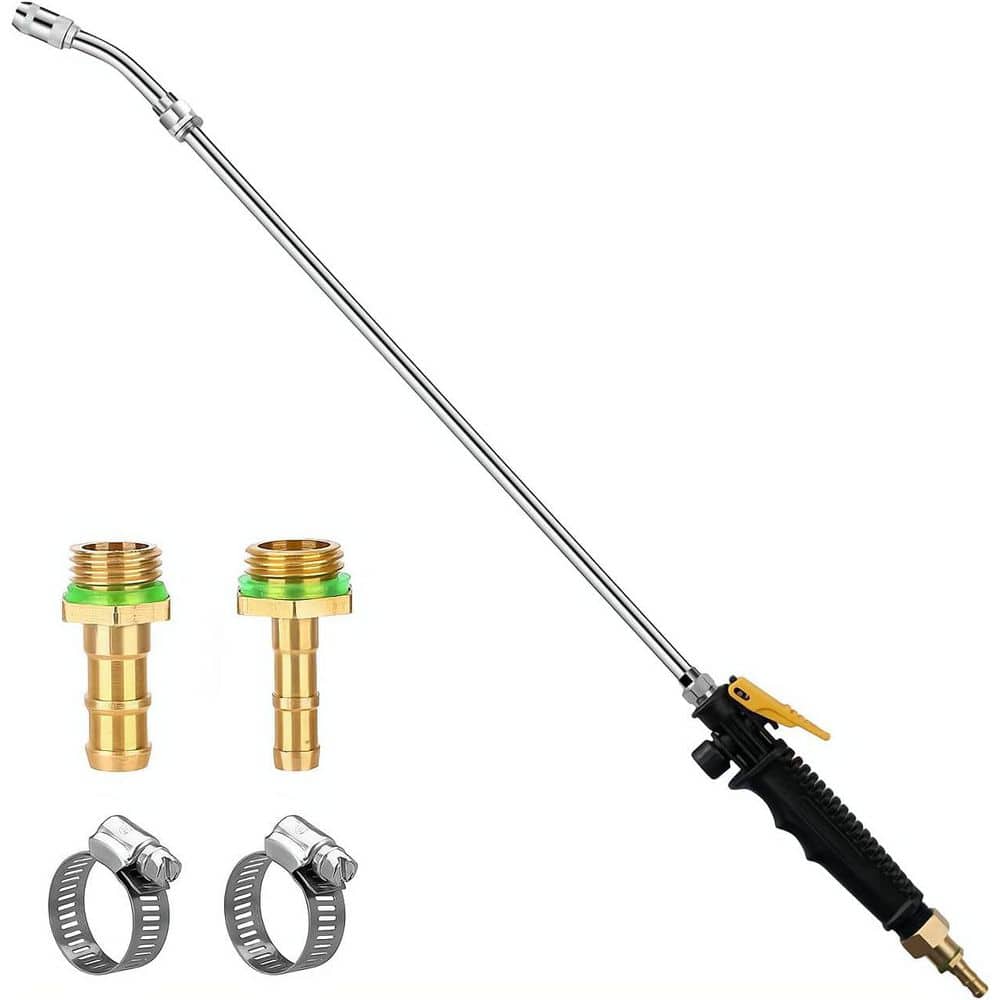 Sprayer Wand Replacement Stainless Steel with Shut Off Valve Adjustable Nozzle 2 Brass Barbs 2 Hose Clamps Set price history on PriceWatchPro