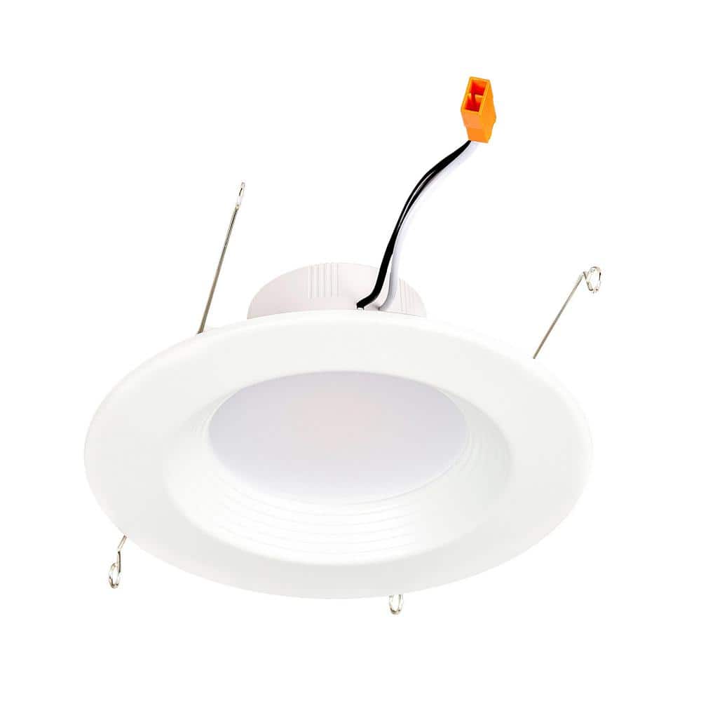 White Aluminum Round Dimmable LED Recessed Downlight Kit