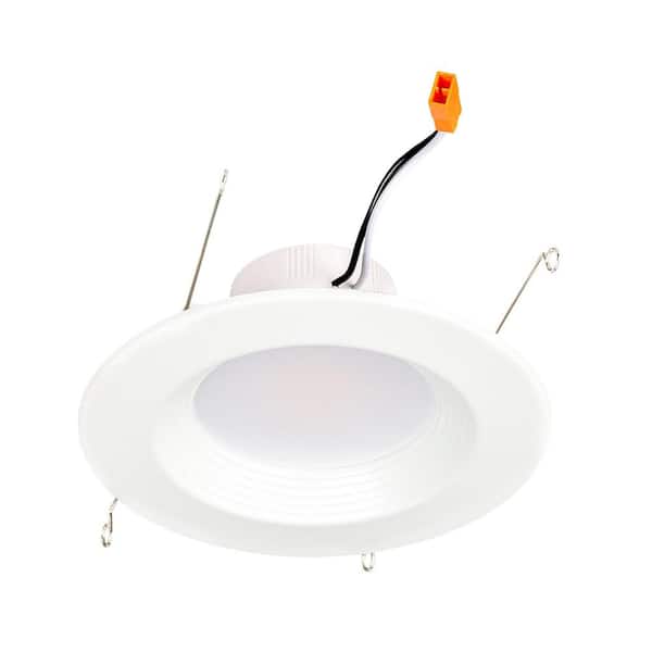 ENERGETIC LIGHTING 6 in. Adjustable CCT Housing Required IC Rated Dimmable Indoor Integrated LED White Recessed Light Trim (6-Pack)