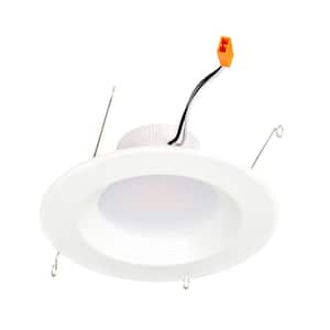 6 in. Adjustable CCT Housing Required IC Rated Dimmable Indoor Integrated LED White Recessed Light Trim (6-Pack)