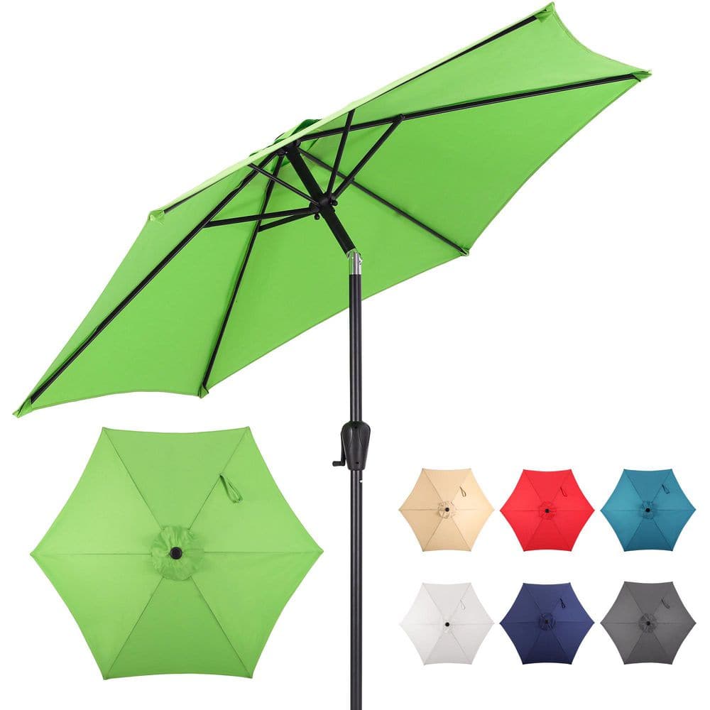 7.5 Steel 6 Rib Solid Color, Non Solution Dyed Polyester, Crank and Tilt - Lime Green price history on PriceWatchPro