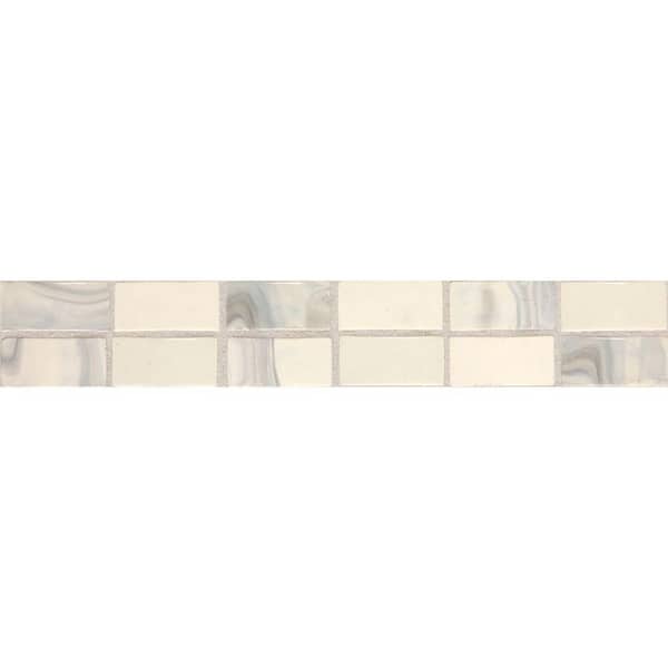 Daltile Fashion Accents Noce Swirl 2 in. x 12 in. Ceramic Decorative Accent Wall Tile