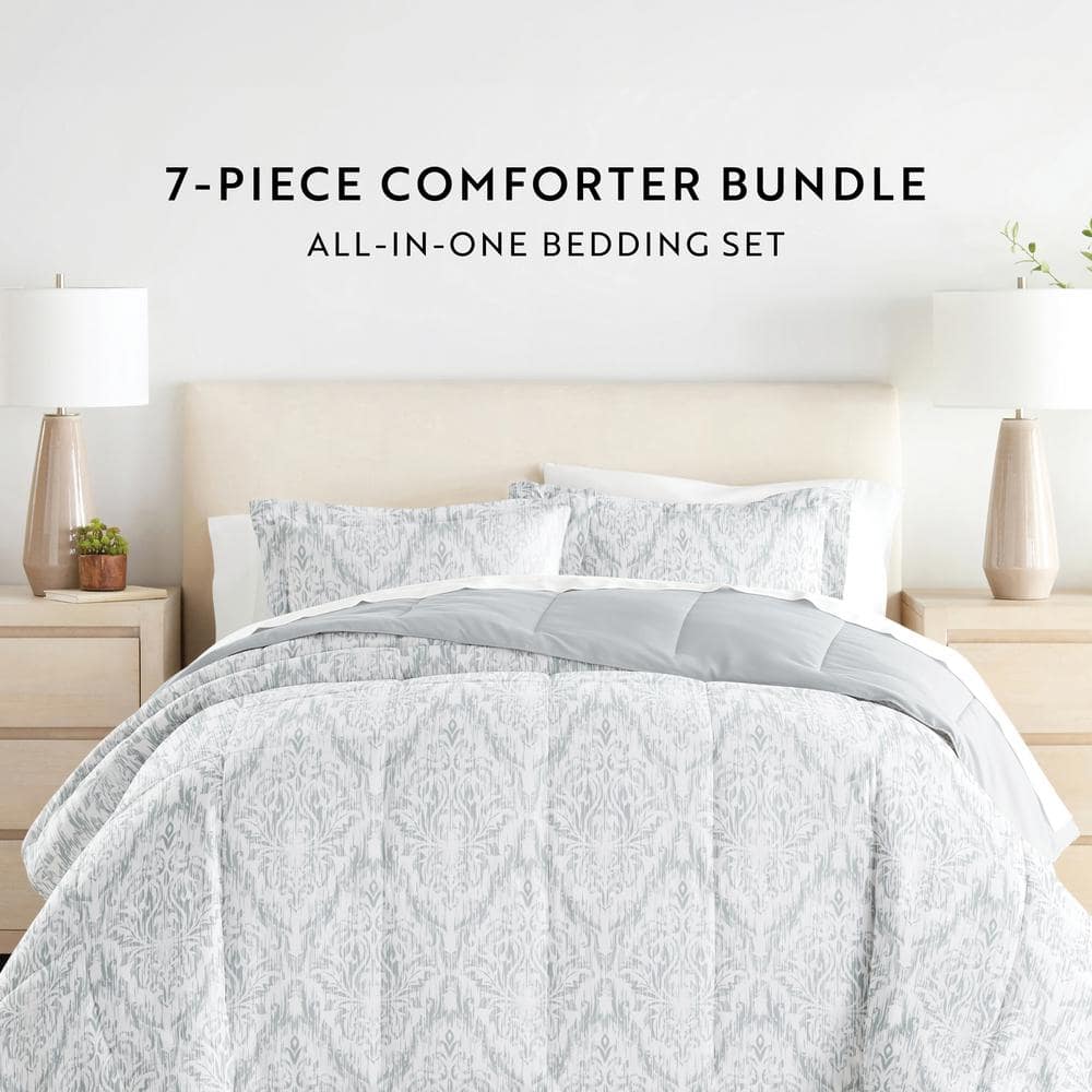 California King English Countryside Reversible Microfiber Bedding Set