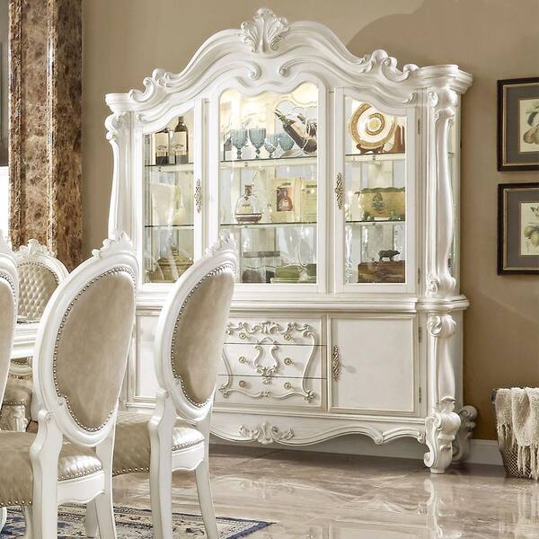 White dining room hutch buffet discount