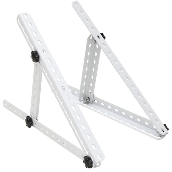 16 in. Solar Panel Tilt Mount Brackets White for 180 200 300 400 Watt Solar Panel 1-Pack