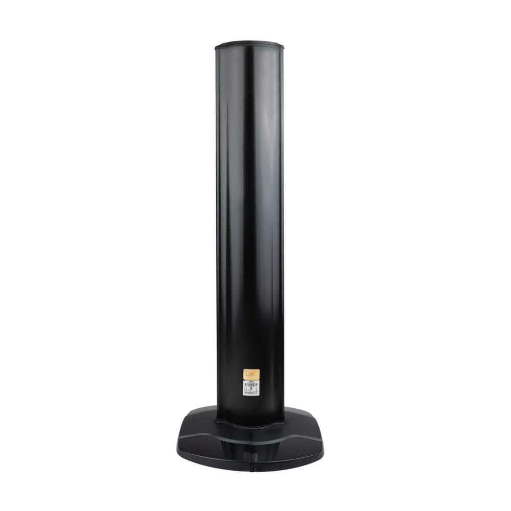 Black Ceramic Electric Tower Space Heater with Remote Control